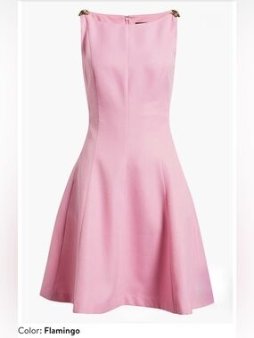 NWT Tahari Arthur S Levine ASL Pink Fit and Flare Flamingo Dress Size 10